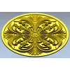 Acanthus Rosette Medallion STL for CNC