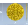 Acanthus Rosette Medallion STL for CNC