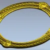 Овальная резная рамка в барочном стиле - 3D модель STL для ЧПУ