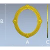Овальная резная рамка в барочном стиле - 3D модель STL для ЧПУ