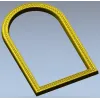 Arched Ornamental Frame STL for CNC