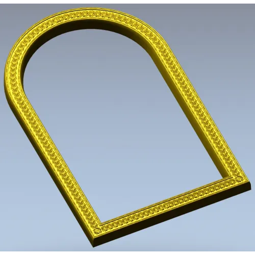 Arched Ornamental Frame STL for CNC
