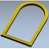 Arched Ornamental Frame STL for CNC