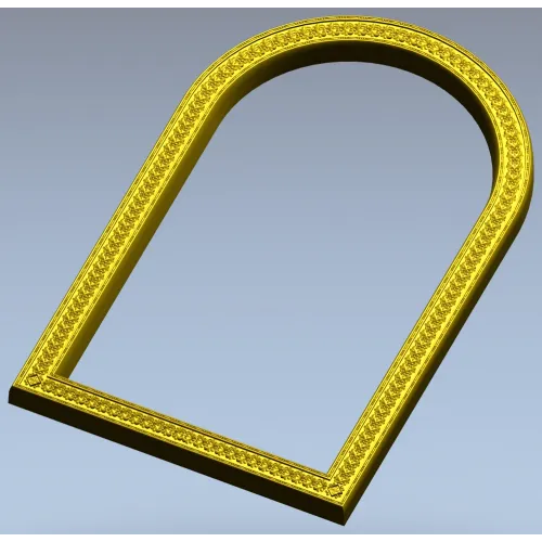 Arched Ornamental Frame STL for CNC