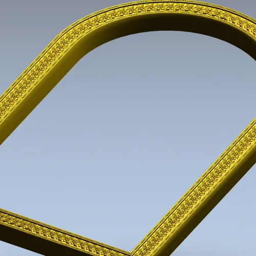 Arched Ornamental Frame STL for CNC