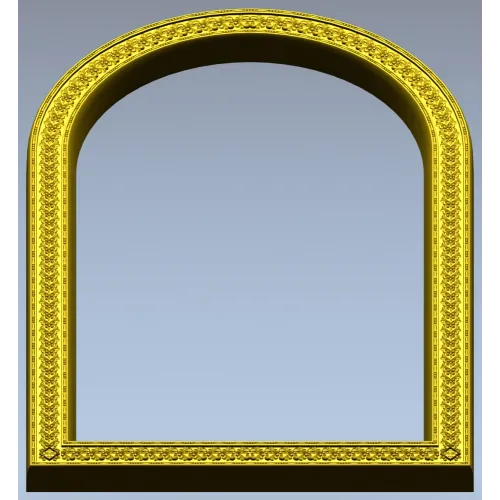 Arched Ornamental Frame STL for CNC