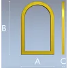Arched Ornamental Frame STL for CNC
