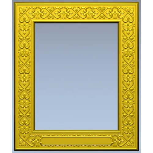 Regal Fleur Frame - ornate frame 3D model (STL) for CNC