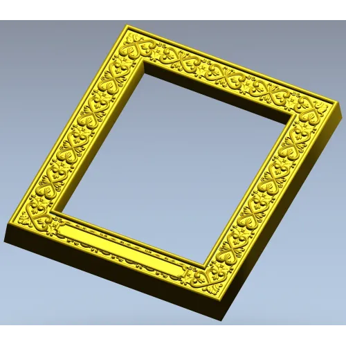 Regal Fleur Frame - ornate frame 3D model (STL) for CNC