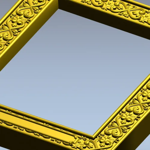 Regal Fleur Frame - ornate frame 3D model (STL) for CNC