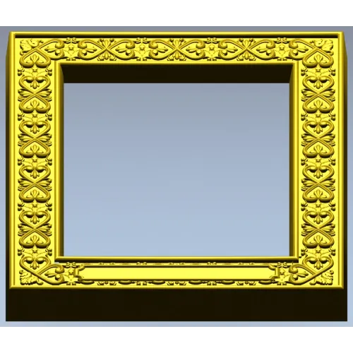 Regal Fleur Frame - ornate frame 3D model (STL) for CNC