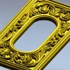 Ренессансная овальная рама - детализированная STL модель для ЧПУ