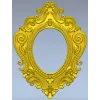 Барочная овальная рамка - STL модель для ЧПУ