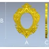 Барочная овальная рамка - STL модель для ЧПУ