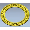 Greek-Key Round Frame - STL 3D Model for CNC Milling