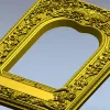 Ornate Arched Frame STL for CNC - Detailed 3D Model for Carving