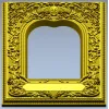Ornate Arched Frame STL for CNC - Detailed 3D Model for Carving