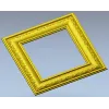 Ornate Square Frame STL - Detailed 3D Model for CNC