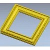 Ornate Square Frame STL - Detailed 3D Model for CNC