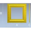 Ornate Square Frame STL - Detailed 3D Model for CNC