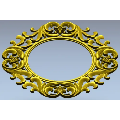 Резная круглая рамка - 3D модель STL для ЧПУ