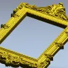 Рокайльная рамка для ЧПУ - 3D модель в формате STL
