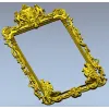 Барочная резная рамка с картушем и грифонами - 3D модель STL для ЧПУ