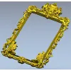 Барочная резная рамка с картушем и грифонами - 3D модель STL для ЧПУ