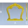 Рокайльная декоративная рамка в формате STL для ЧПУ