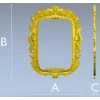 Барочная резная рамка STL для ЧПУ