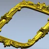 Резная рамка в стиле рококо - STL модель для ЧПУ