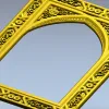 Арочная резная рама в стиле киота - 3D модель STL для ЧПУ