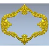 Sunflower Rococo Frame - STL 3D model for CNC milling