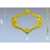 Sunflower Rococo Frame - STL 3D model for CNC milling