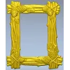 Pine Bundle Frame - STL 3D model for CNC milling
