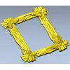 Pine Bundle Frame - STL 3D model for CNC milling