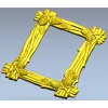 Pine Bundle Frame - STL 3D model for CNC milling