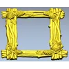 Pine Bundle Frame - STL 3D model for CNC milling