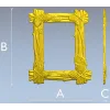 Pine Bundle Frame - STL 3D model for CNC milling