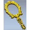 Декоративная овальная рамка с ручкой - 3D модель STL для ЧПУ