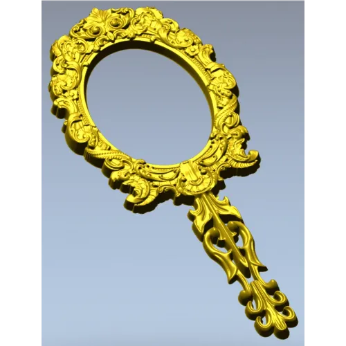 Декоративная овальная рамка с ручкой - 3D модель STL для ЧПУ