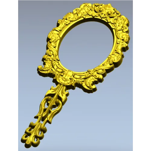Декоративная овальная рамка с ручкой - 3D модель STL для ЧПУ