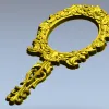 Декоративная овальная рамка с ручкой - 3D модель STL для ЧПУ