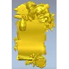 Yuletide Scrollframe - Christmas CNC STL Relief