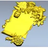 Yuletide Scrollframe - Christmas CNC STL Relief