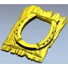 Rustic horseshoe plank frame STL for CNC milling