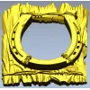 Rustic horseshoe plank frame STL for CNC milling