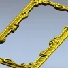 Винтажная резная рамка - 3D модель STL для ЧПУ