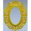 Aurelia Oval Baroque Frame - STL 3D model for CNC