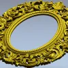 Aurelia Oval Baroque Frame - STL 3D model for CNC